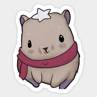 Cute Wombat Drawing Sticker